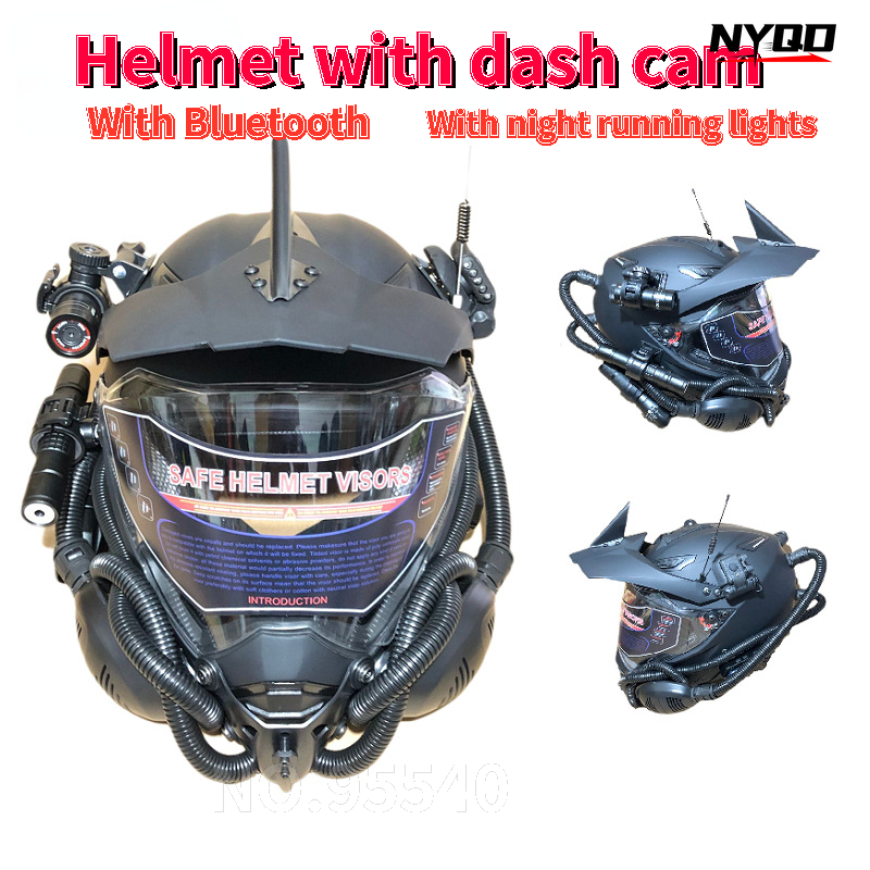 Full Face Motorcycle Helmet With Bluetooth - Casco de Rally casco de motocicleta