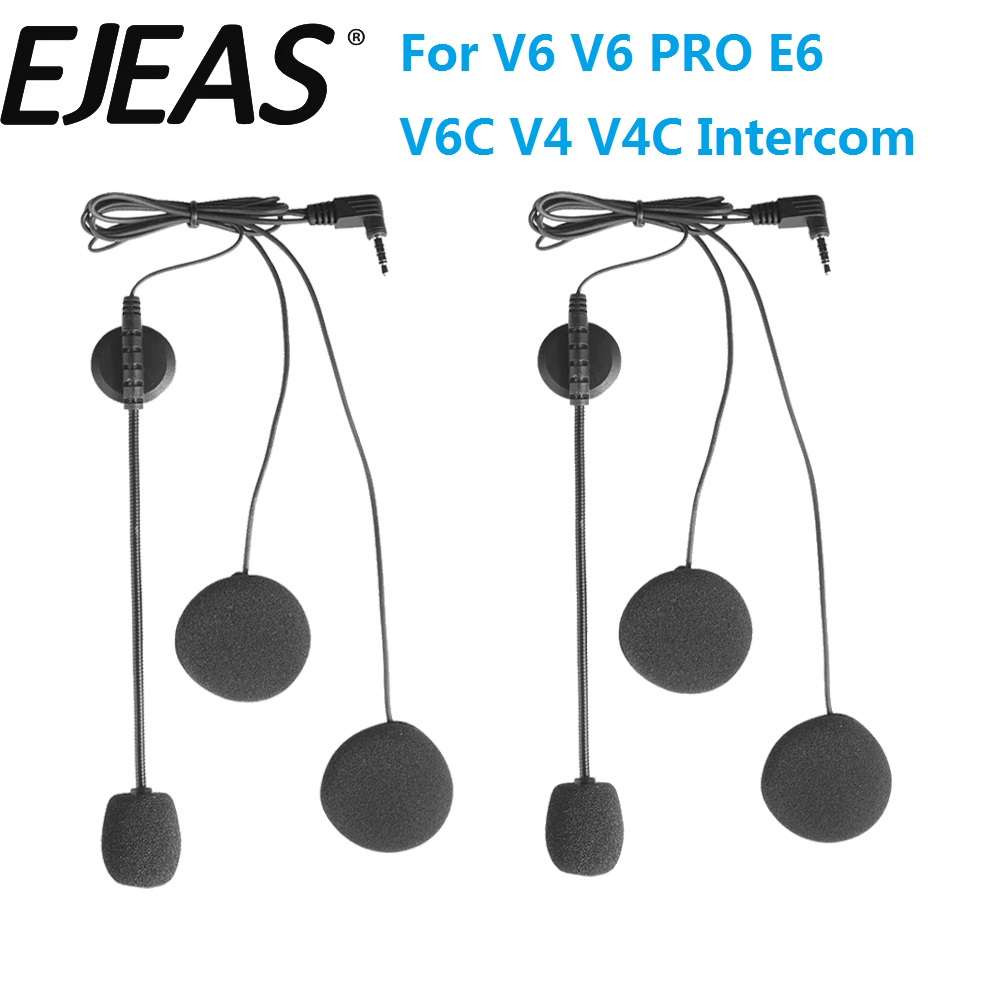 Universal Motorcycle Helmet Intercom Headset - Accesorios de micrófono para auriculares de