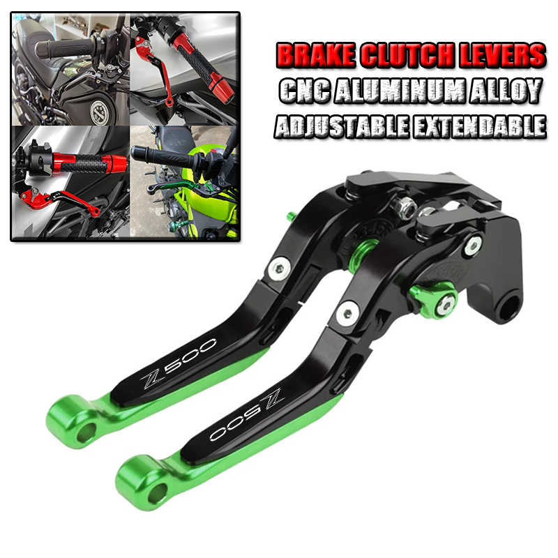 Cnc Aluminum Adjustable Brake Clutch Levers - Para KAWASAKI Z500 Z 500 2025-2026