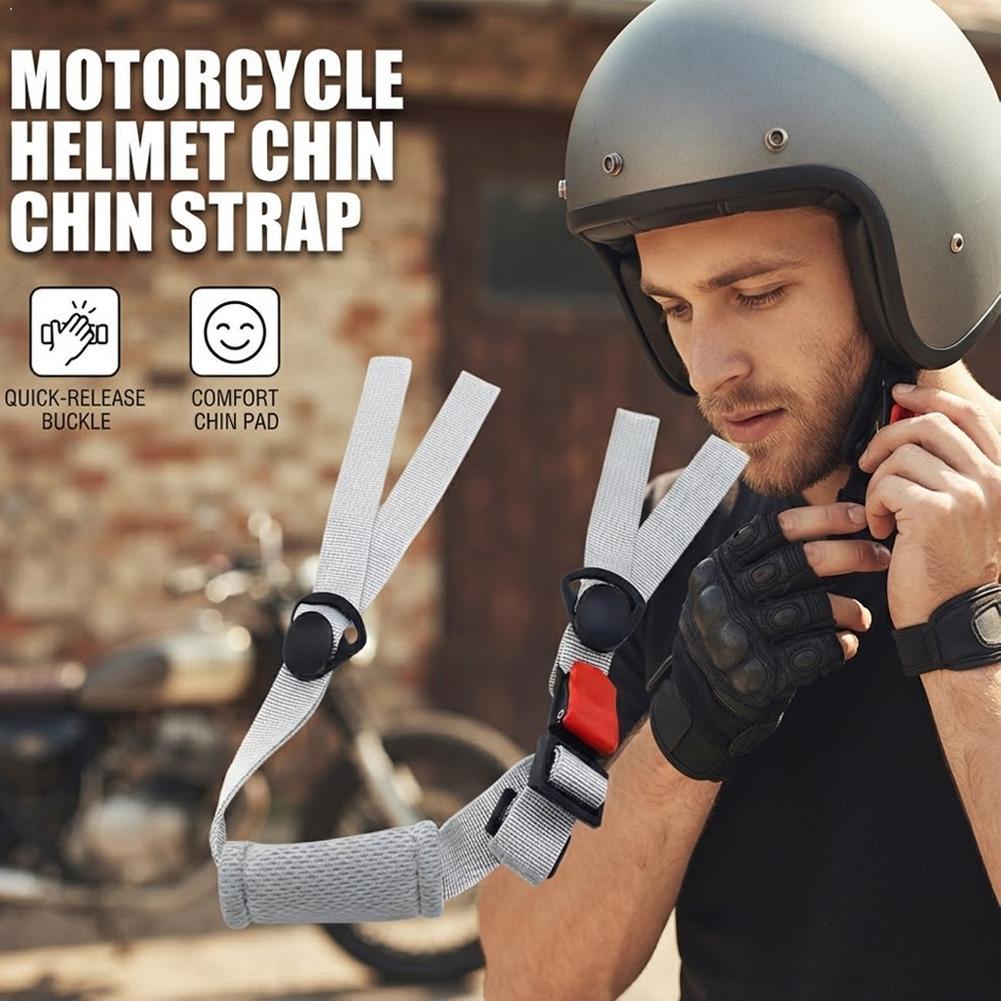 Quick Release Buckle Motorcycle Helmet - Correa de barbilla universal para casco