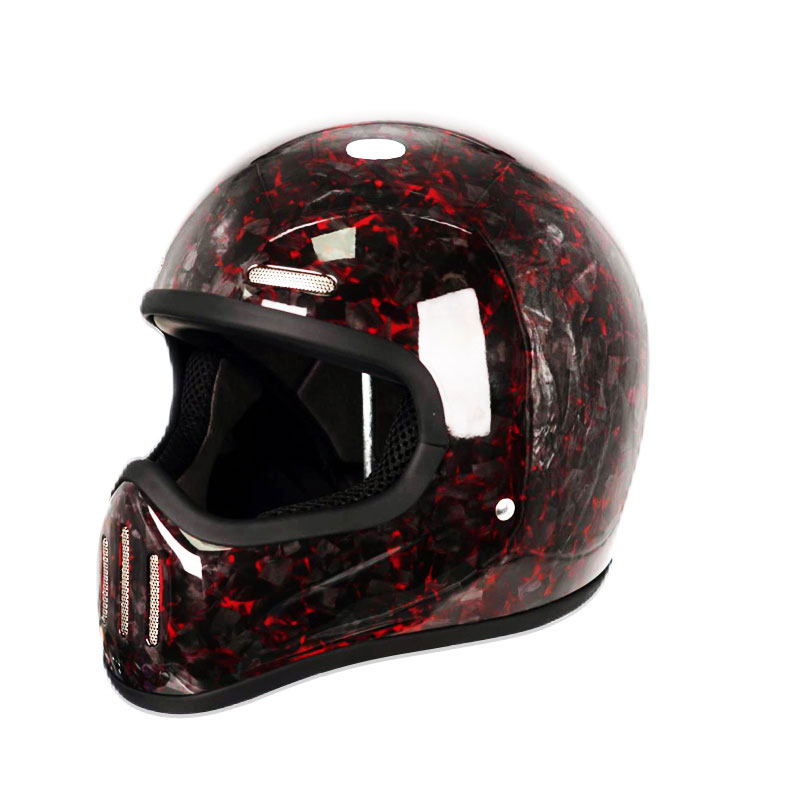Nuevo casco de cara completa R - Carbon Fiber Lightweight Motorcycle Helmet reseña y precio