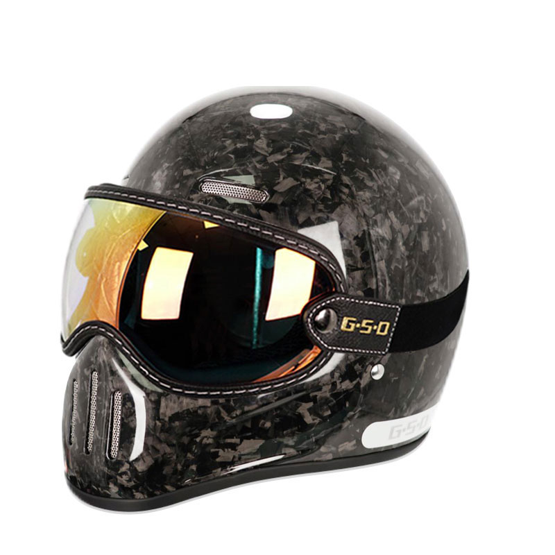 Nuevo casco de cara completa R - Carbon Fiber Lightweight Motorcycle Helmet reseña y precio