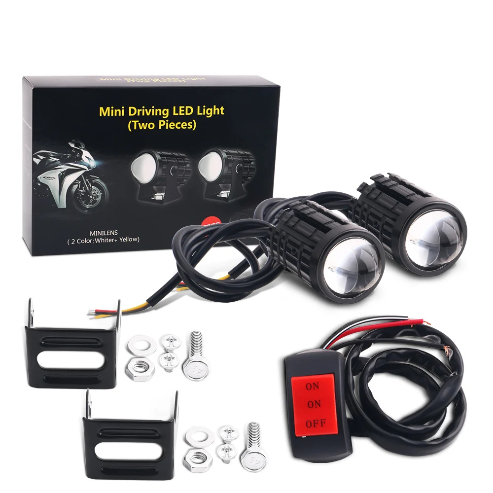Faro LED Universal para motoci - Universal Motorcycle Led Headlight Projector reseña y precio