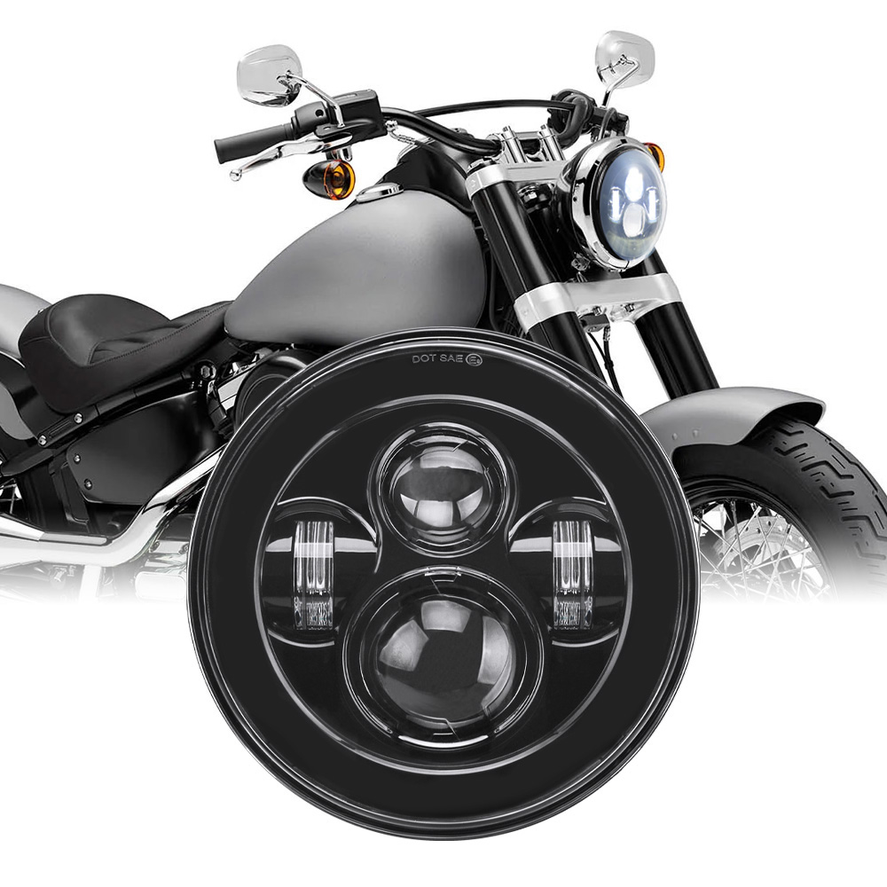 Faro LED Universal de 7 pulgad - Universal Motorcycle Led Headlight Projector reseña y precio