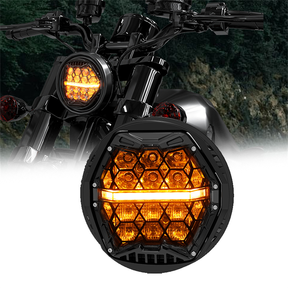 Faro de proyección LED redondo - Universal Motorcycle Led Headlight Projector reseña y precio