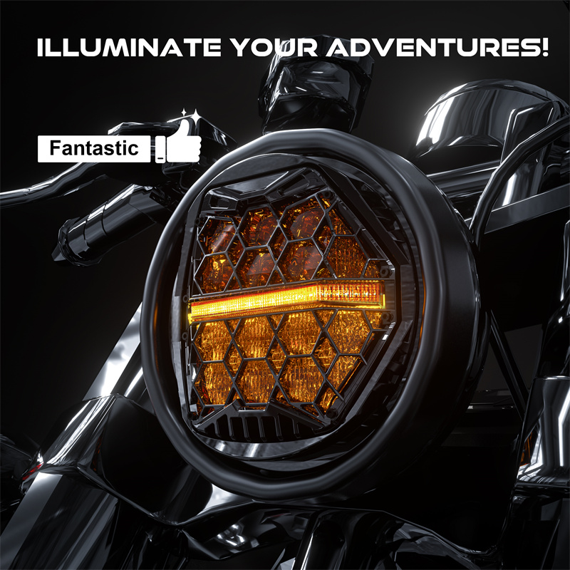 Faro de proyección LED redondo - Universal Motorcycle Led Headlight Projector reseña y precio