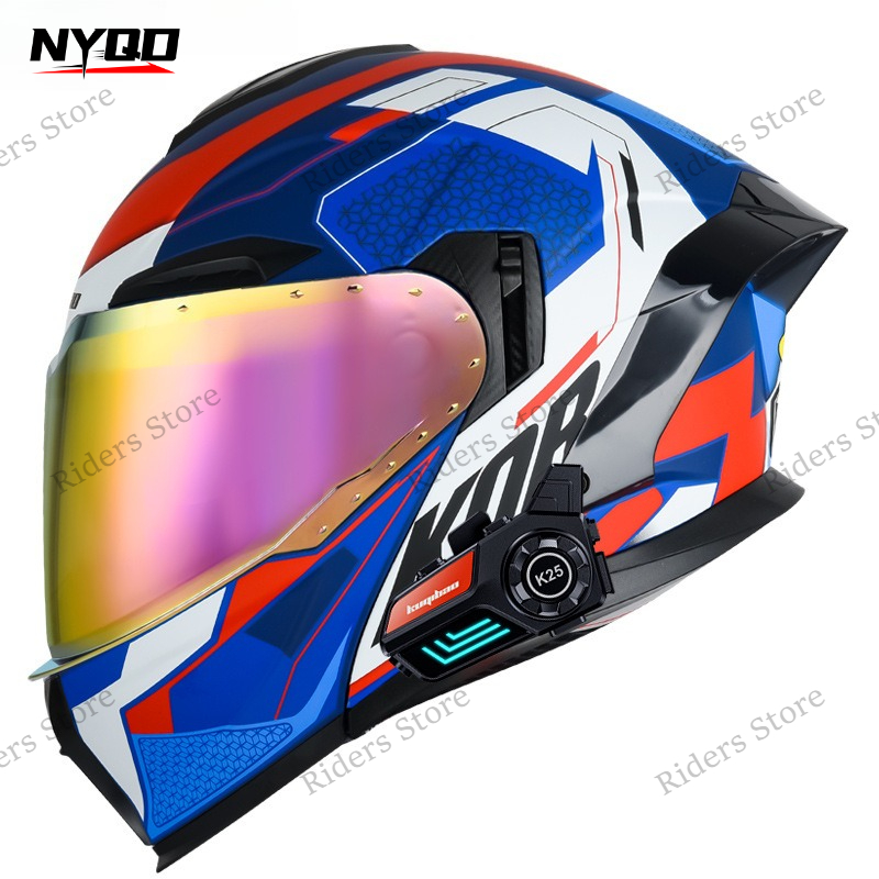 Casco de Motocicleta Abatible  - Full Face Motorcycle Helmet With Bluetooth reseña y precio