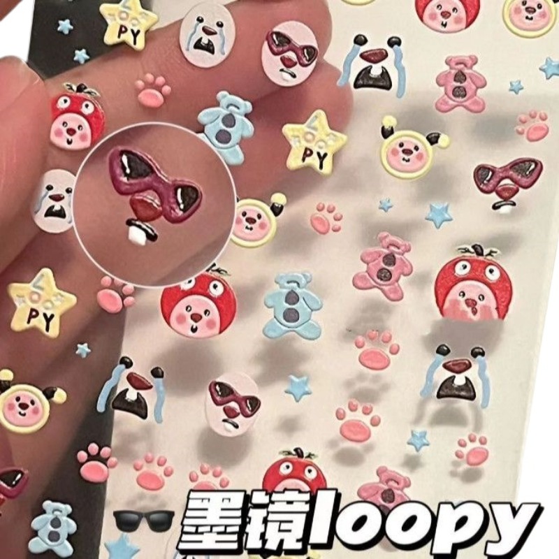 Adhesivo 3D en relieve Loopy,  - Atv Parts reseña y precio