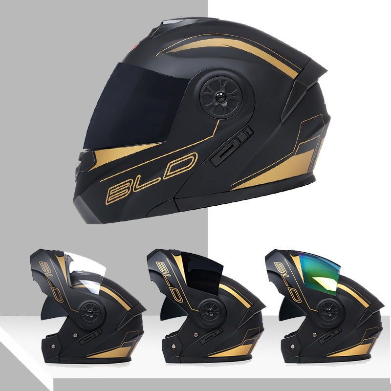Casco de doble lente Modular d - Dual Visor Motorcycle Racing Helmet reseña y precio