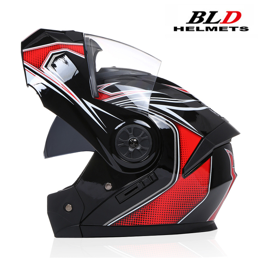 Casco de doble lente Modular d - Dual Visor Motorcycle Racing Helmet reseña y precio