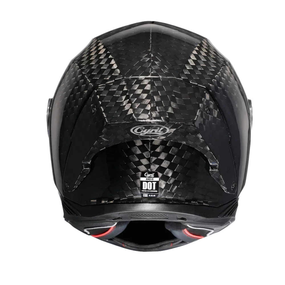 Cascos de motocicleta de cara  - Carbon Fiber Lightweight Motorcycle Helmet reseña y precio