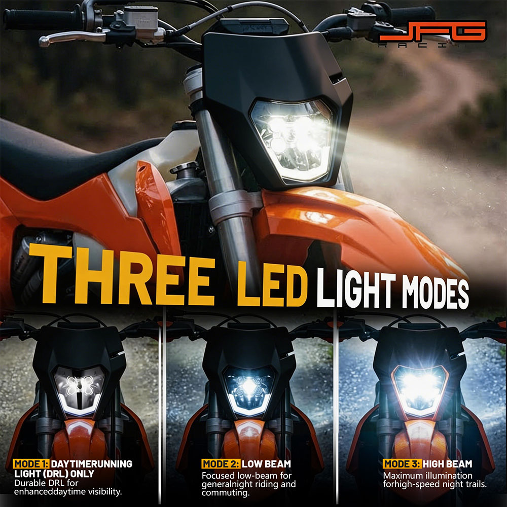 Faro Delantero Universal de 5  - Universal Motorcycle Led Headlight Projector reseña y precio