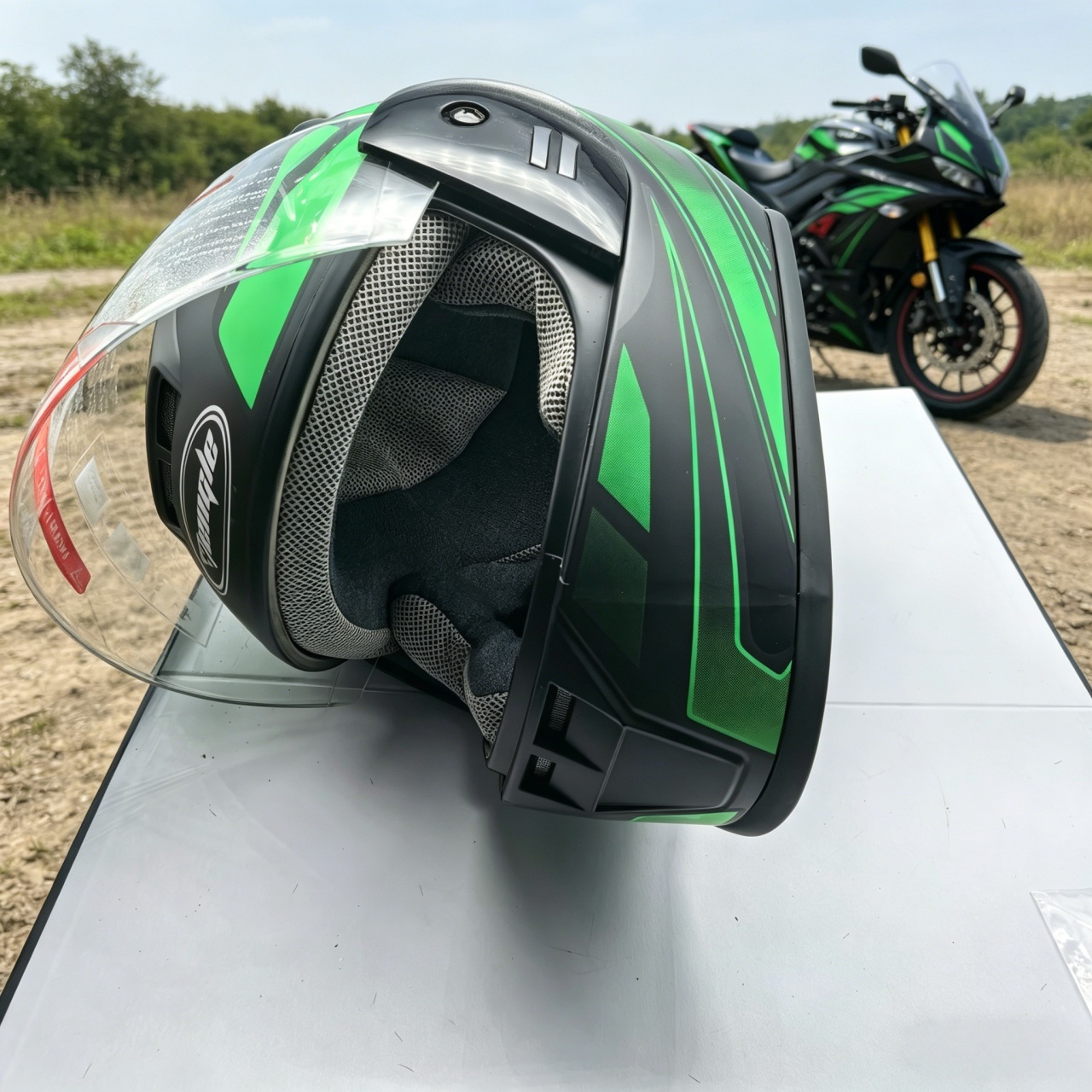 Casco de Motocicleta Integral  - Dual Visor Motorcycle Racing Helmet reseña y precio