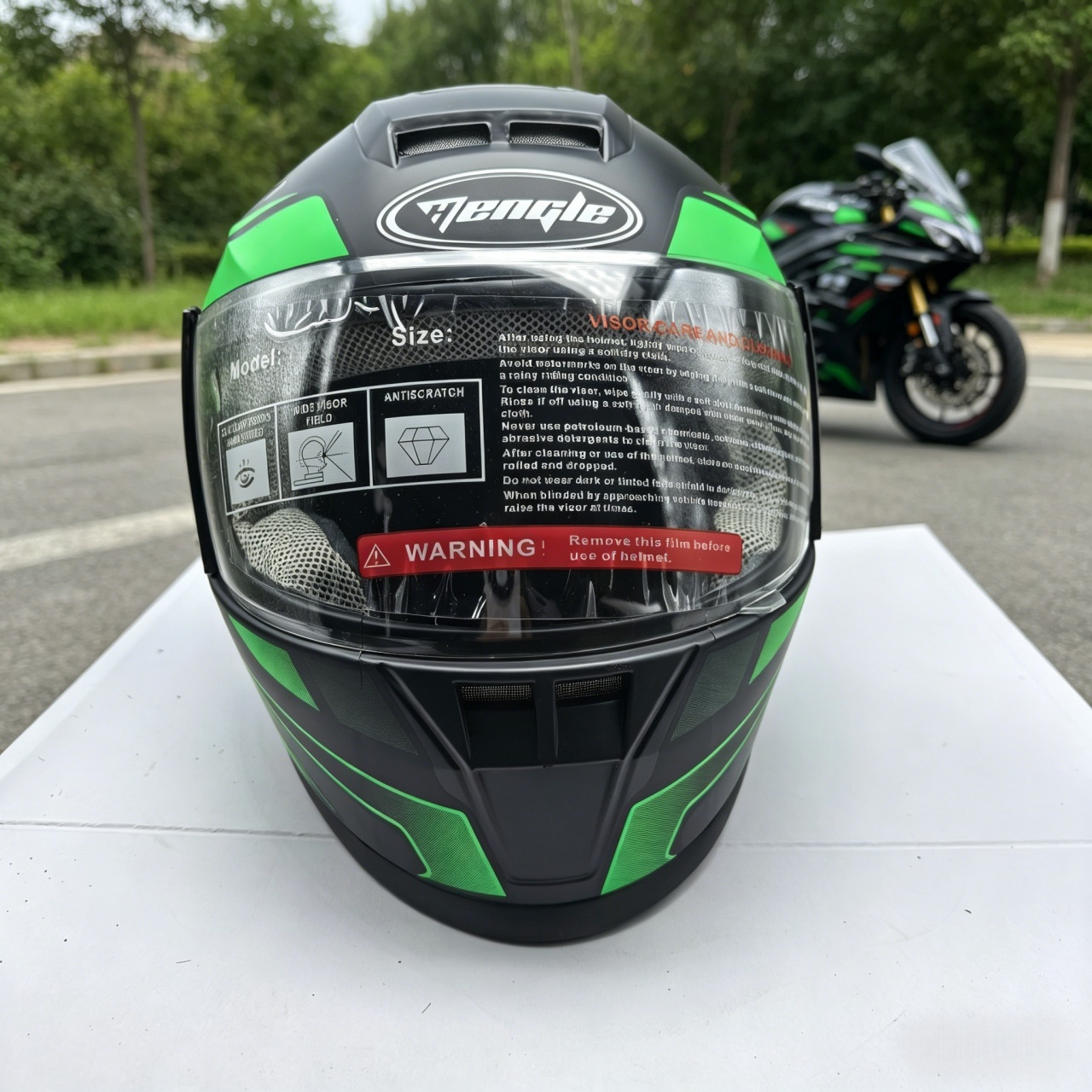 Casco de Motocicleta Integral  - Dual Visor Motorcycle Racing Helmet reseña y precio