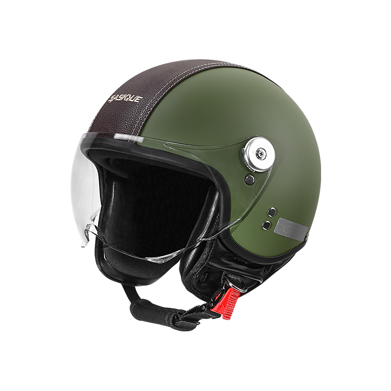 Casco de Motocicleta Vintage 3 - Vintage Open Face Retro Helmet reseña y precio