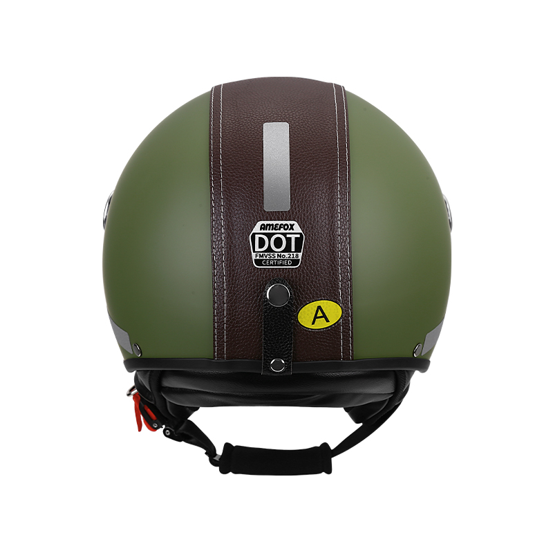 Casco de Motocicleta Vintage 3 - Vintage Open Face Retro Helmet reseña y precio