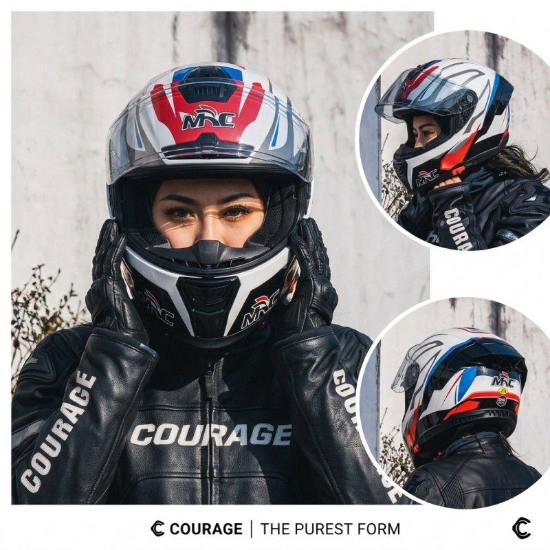 Casco de Motocicleta Integral  - Dual Visor Motorcycle Racing Helmet reseña y precio