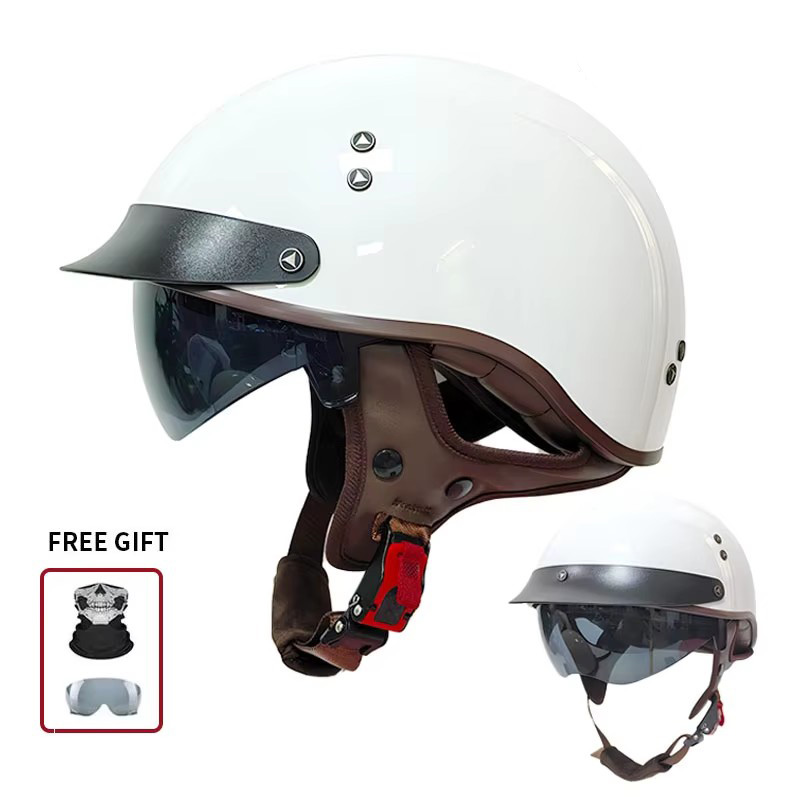 Casco de Motocicleta Vintage S - Vintage Open Face Retro Helmet reseña y precio