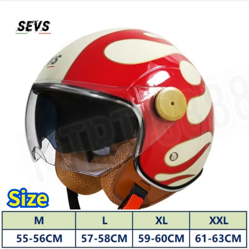 Casco de Motocicleta Abierto 3 - Vintage Open Face Retro Helmet reseña y precio