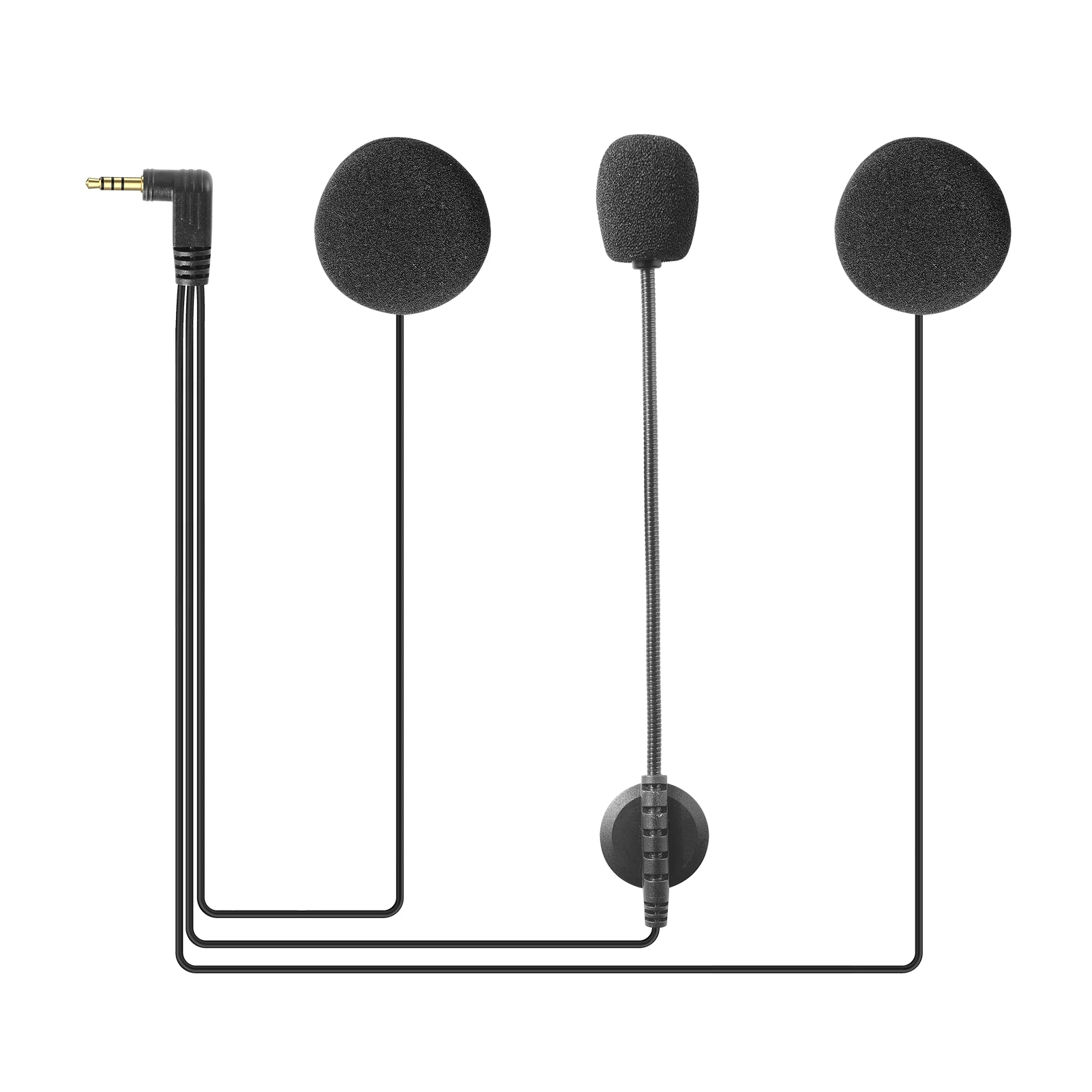 Accesorios de micrófono para a - Universal Motorcycle Helmet Intercom Headset reseña y precio