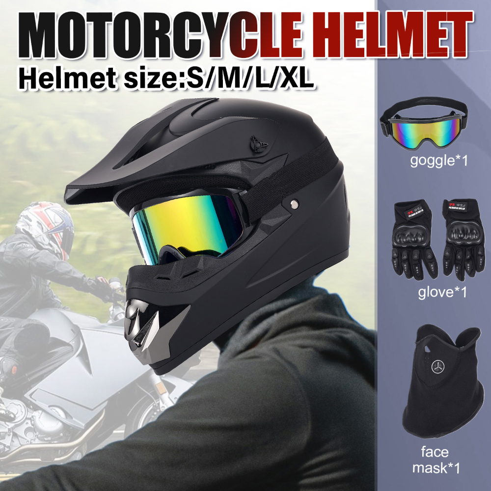 Casco de Motocicleta Todoterre - Off Road Motocross Helmet Goggles Set reseña y precio
