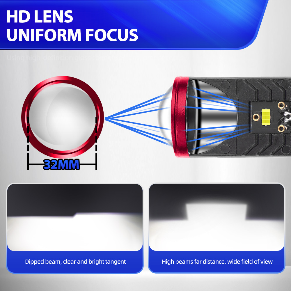 Faro LED para motocicleta Kawa - Universal Motorcycle Led Headlight Projector reseña y precio