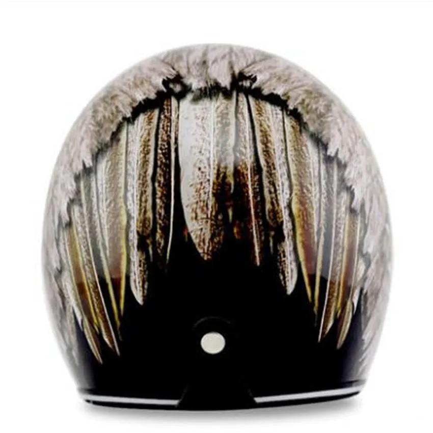 Casco de Moto Vintage negro ab - Vintage Open Face Retro Helmet reseña y precio