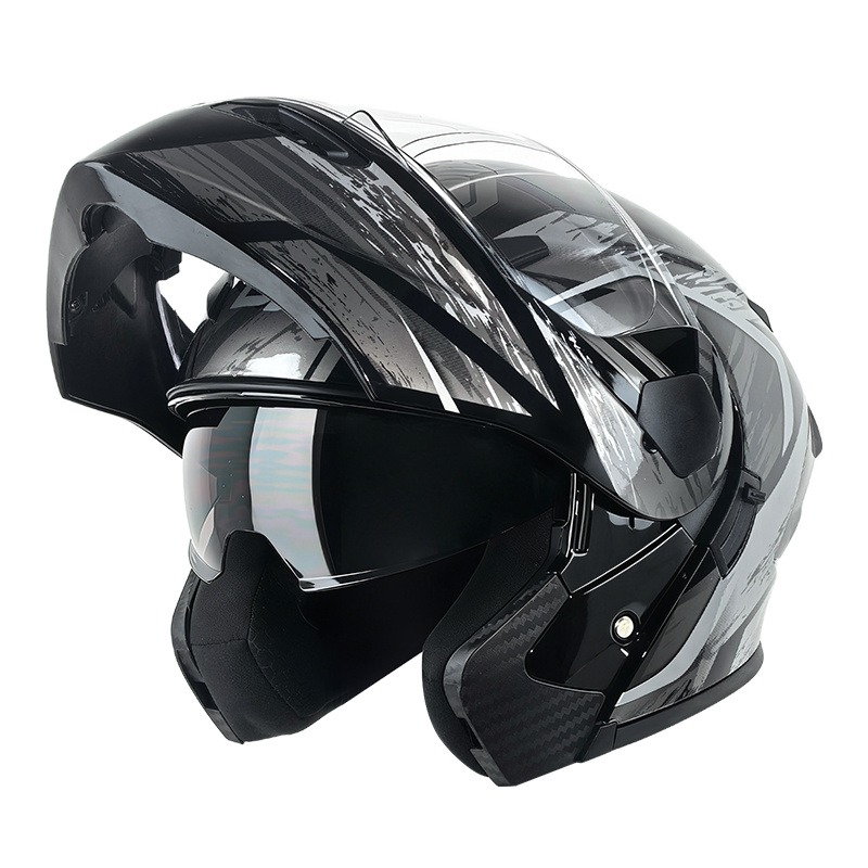 Casco de motocicleta modular c - Modular Flip Up Motorcycle Helmet Dot Approved reseña y precio