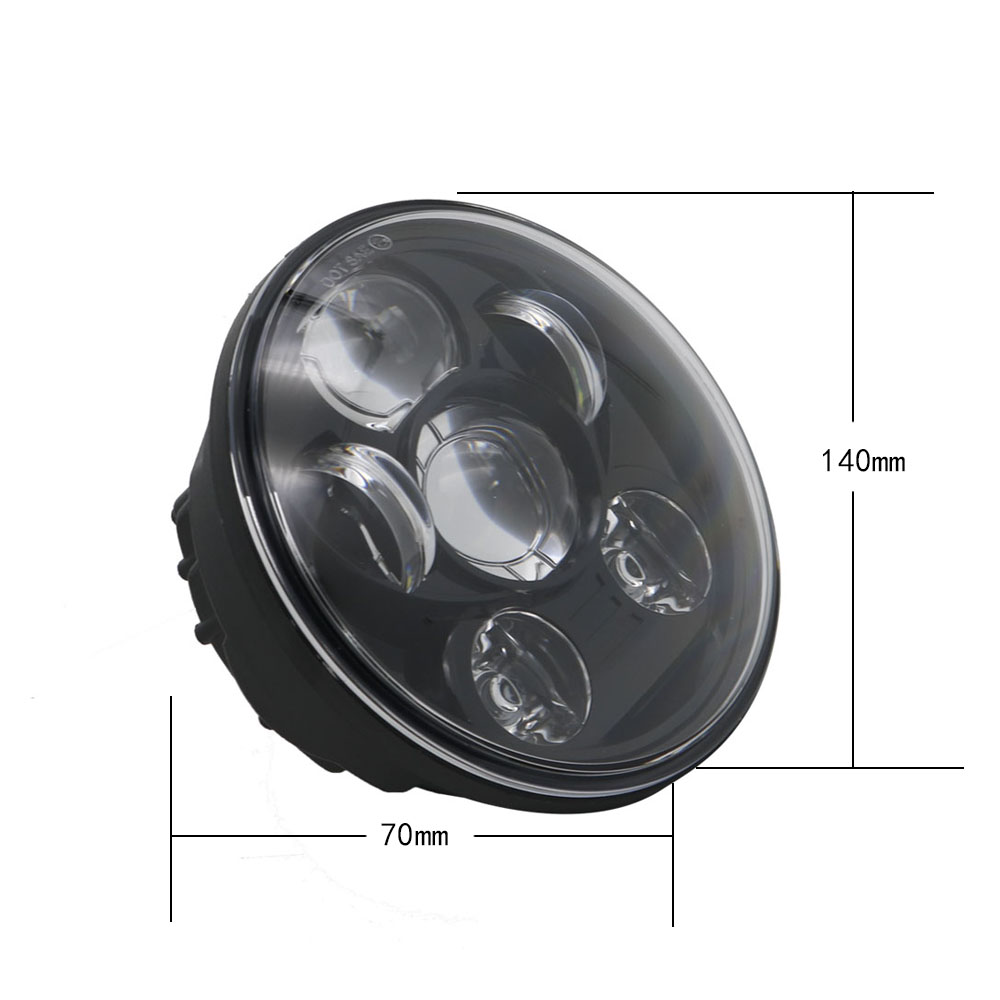 Faro LED impermeable para moto - Universal Motorcycle Led Headlight Projector reseña y precio