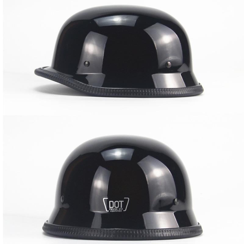 Casco de crucero de motociclet - Vintage Open Face Retro Helmet reseña y precio