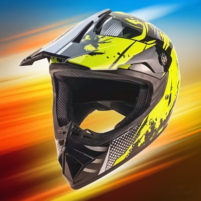 Conjunto de Casco de Motocross - Off Road Motocross Helmet Goggles Set reseña y precio