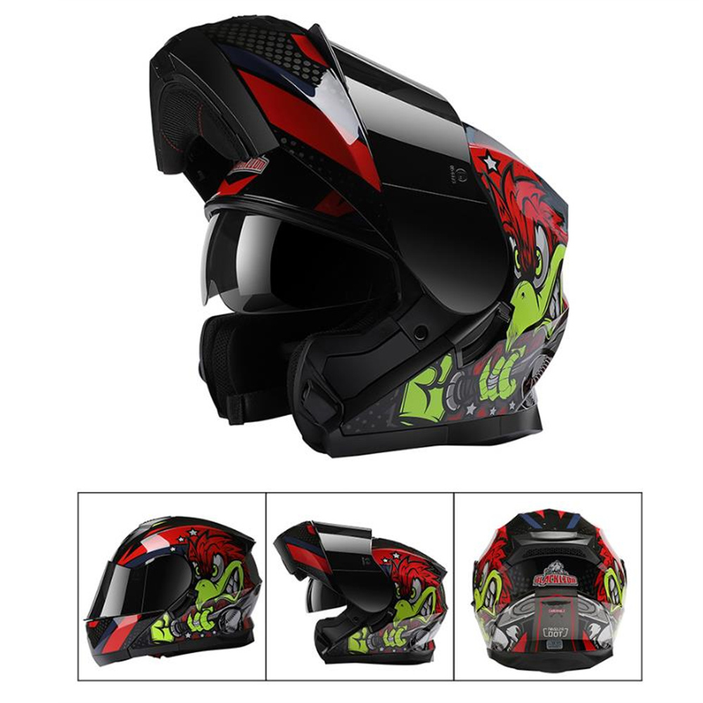 Casco integral ADV para motoci - Dual Visor Motorcycle Racing Helmet reseña y precio
