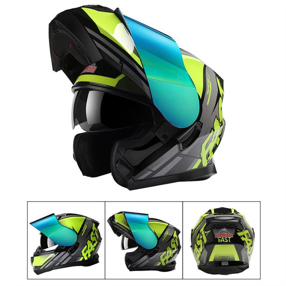 Casco integral ADV para motoci - Dual Visor Motorcycle Racing Helmet reseña y precio