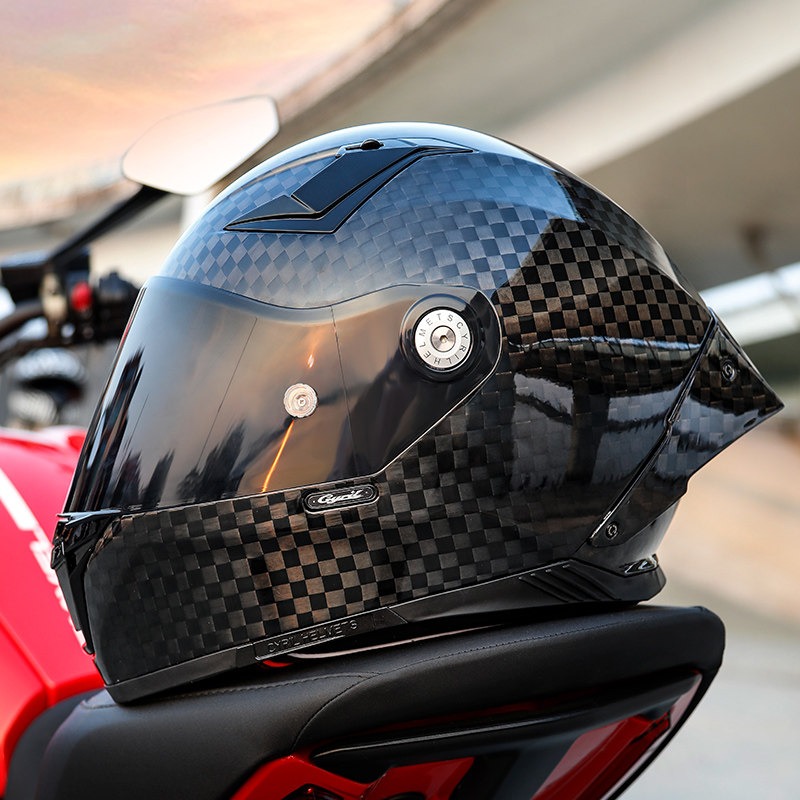 Casco de Motocicleta Integral  - Carbon Fiber Lightweight Motorcycle Helmet reseña y precio