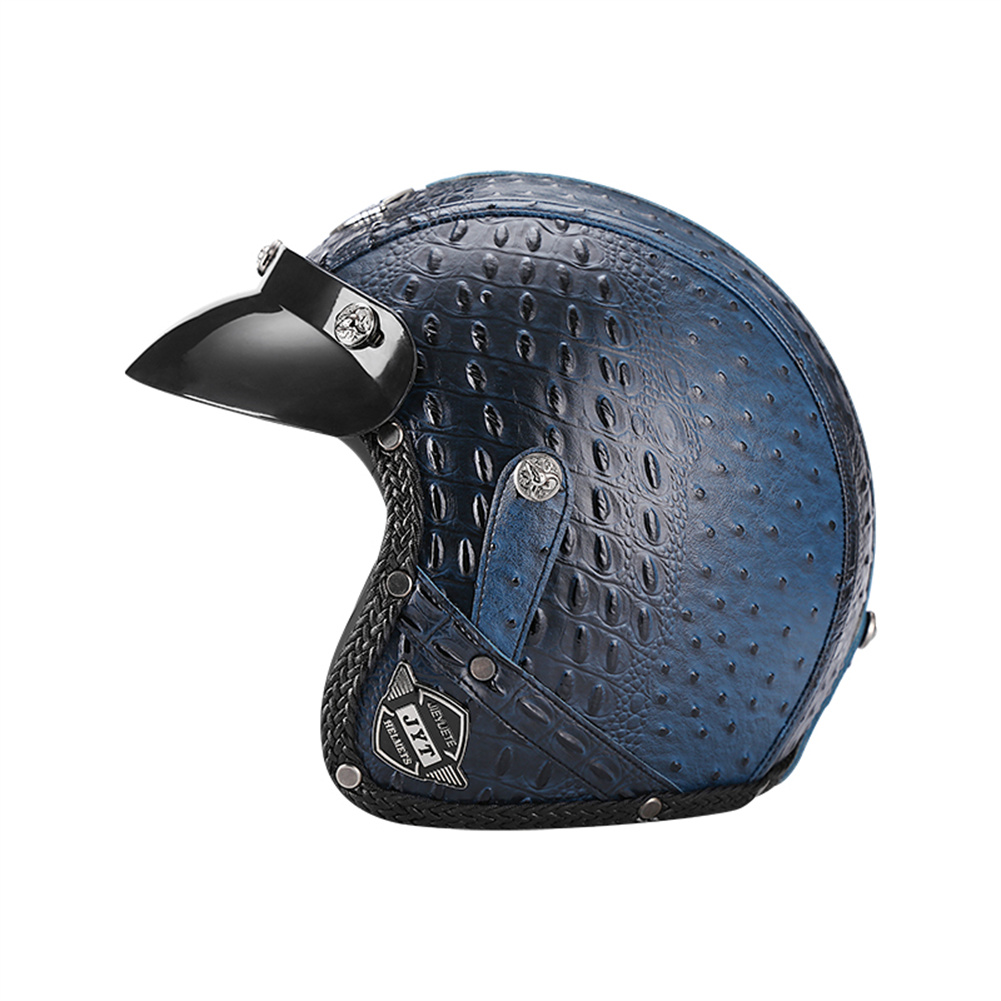 DOT 3/4 cascos De motocicleta  - Vintage Open Face Retro Helmet reseña y precio