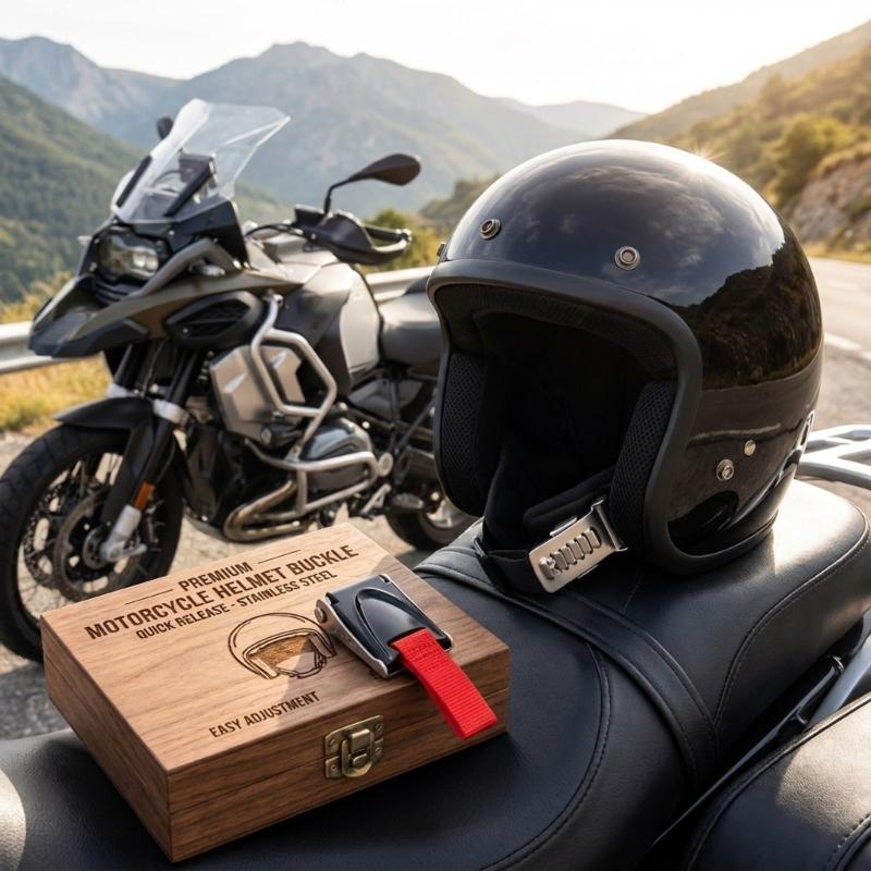 Instalación fácil inoxidable s - Quick Release Buckle Motorcycle Helmet reseña y precio