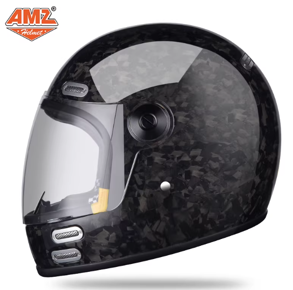 Casco integral de fibra de car - Carbon Fiber Lightweight Motorcycle Helmet reseña y precio
