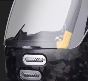 Casco integral de fibra de car - Carbon Fiber Lightweight Motorcycle Helmet reseña y precio