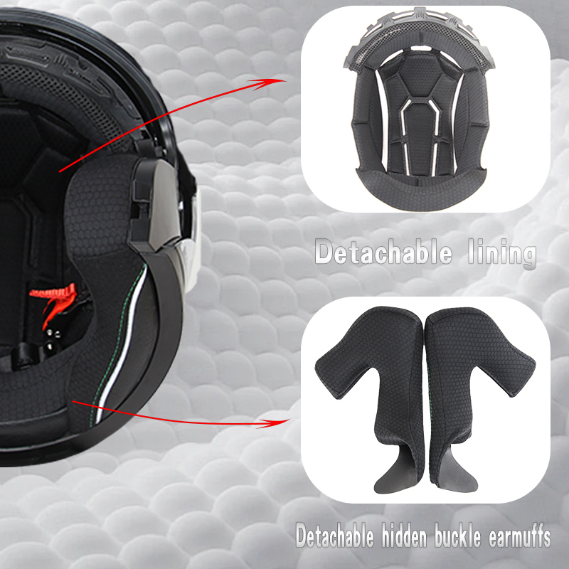 715 Casco Modular abatible con - Dual Visor Motorcycle Racing Helmet reseña y precio