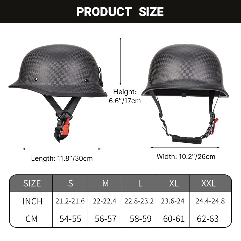 Medio casco de fibra de carbon - Carbon Fiber Lightweight Motorcycle Helmet reseña y precio