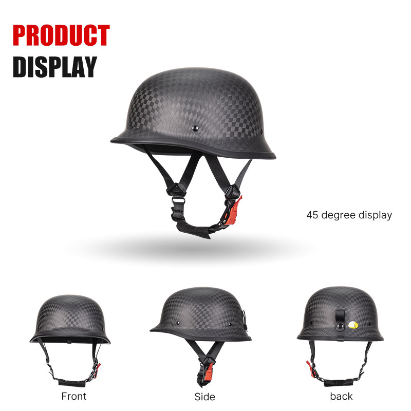 Medio casco de fibra de carbon - Carbon Fiber Lightweight Motorcycle Helmet reseña y precio
