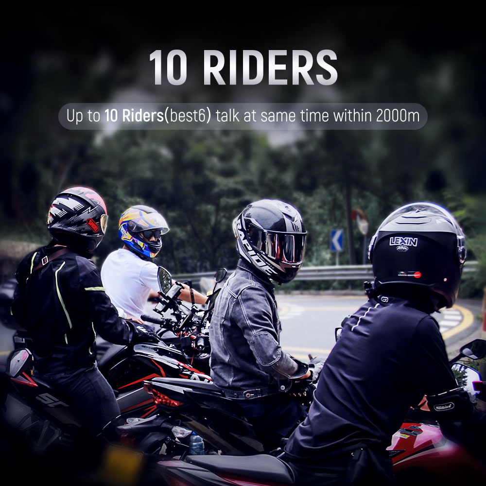 Lexin - B4FM-X Intercomunicado - Full Face Motorcycle Helmet With Bluetooth reseña y precio