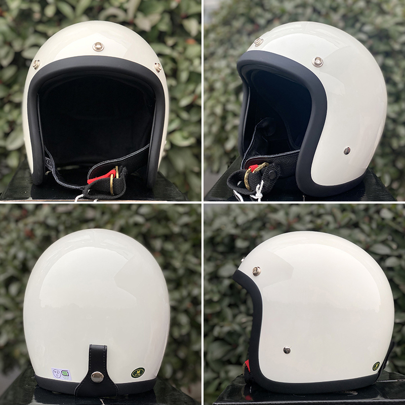 Casco de Motocicleta TT&COCASC - Vintage Open Face Retro Helmet reseña y precio
