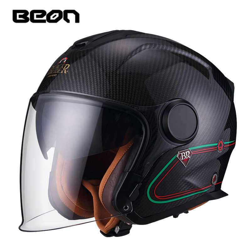 Casco de Motocicleta BEON BR23 - Carbon Fiber Lightweight Motorcycle Helmet reseña y precio
