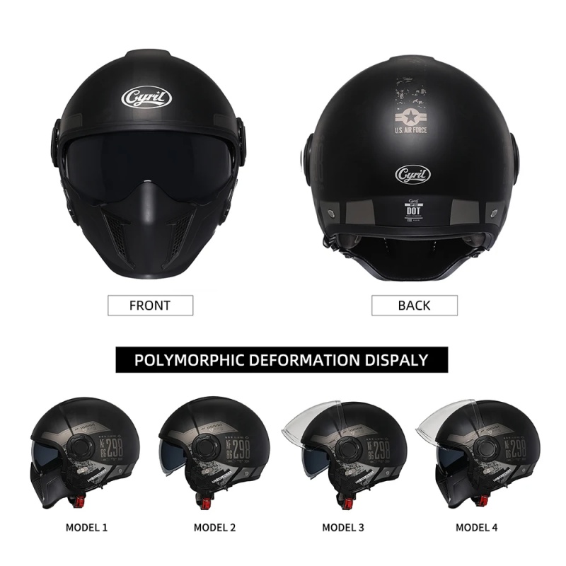 Casco de motocicleta modular O - Quick Release Buckle Motorcycle Helmet reseña y precio