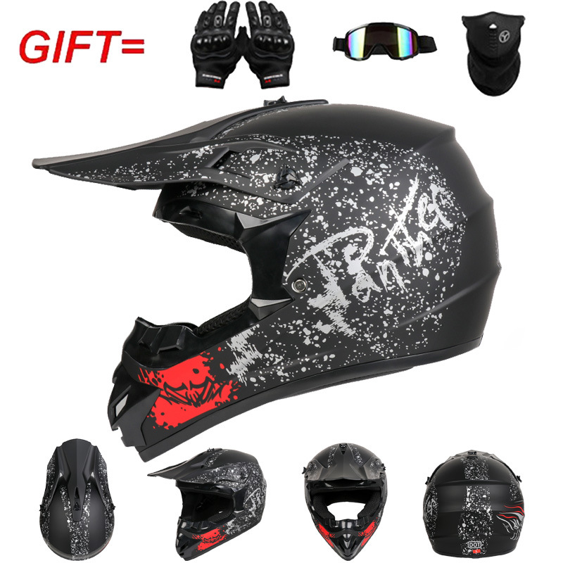 Casco de Motocross Todoterreno - Off Road Motocross Helmet Goggles Set reseña y precio