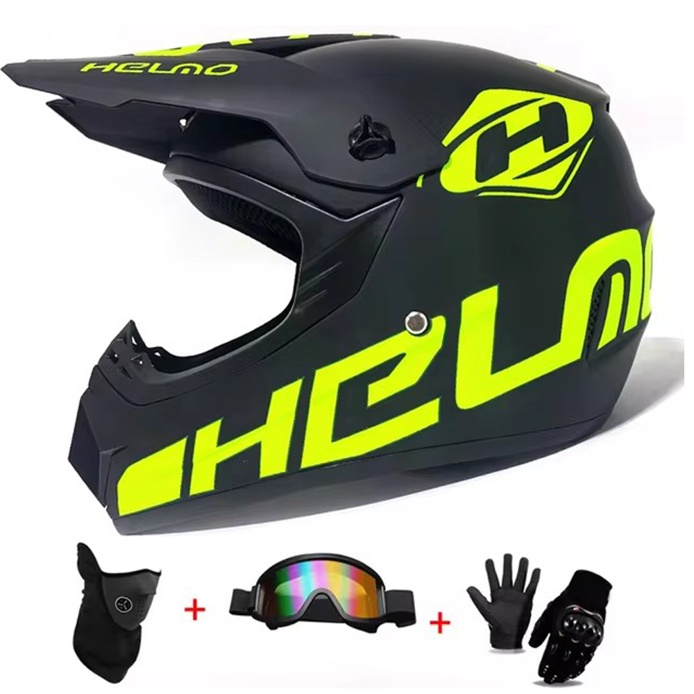 Conjunto de casco para motocro - Off Road Motocross Helmet Goggles Set reseña y precio