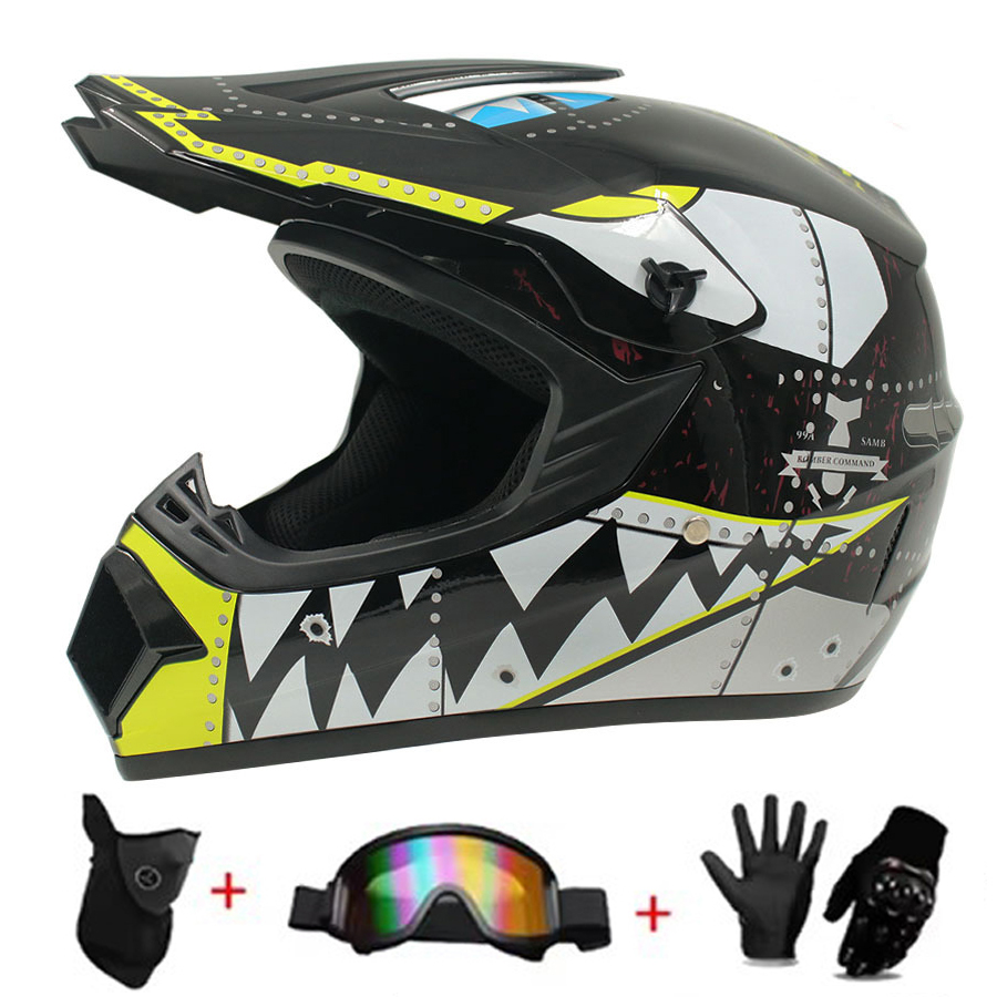 Conjunto de casco para motocro - Off Road Motocross Helmet Goggles Set reseña y precio