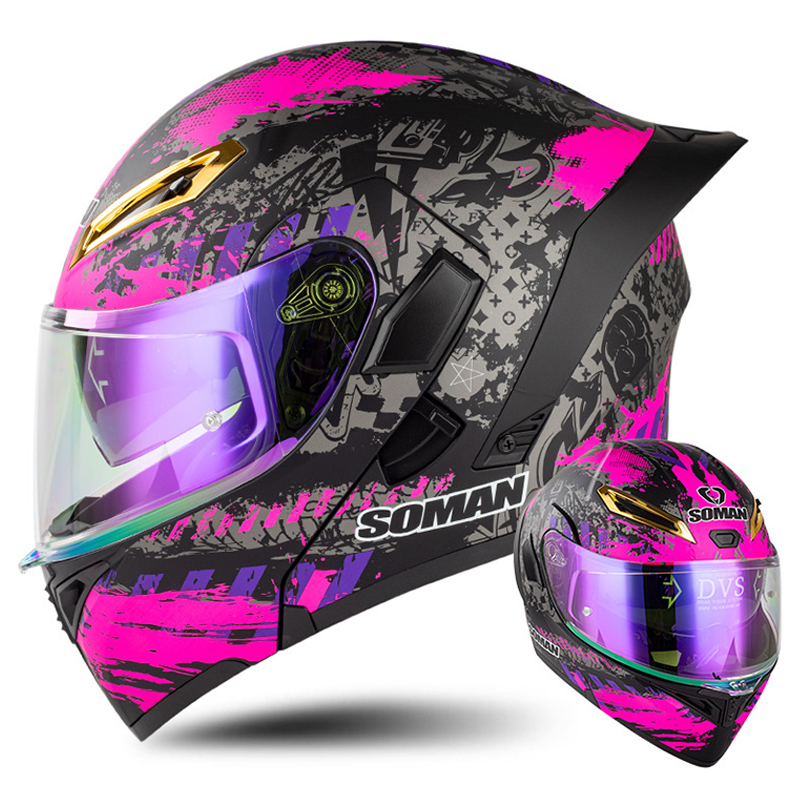 Casco de motocicleta para homb - Modular Flip Up Motorcycle Helmet Dot Approved reseña y precio