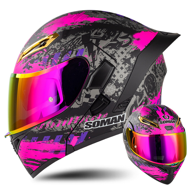 Casco de motocicleta para homb - Modular Flip Up Motorcycle Helmet Dot Approved reseña y precio